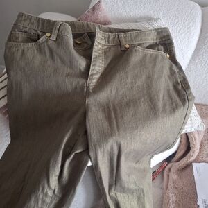 Anne Klein Gold Straight Leg Pants